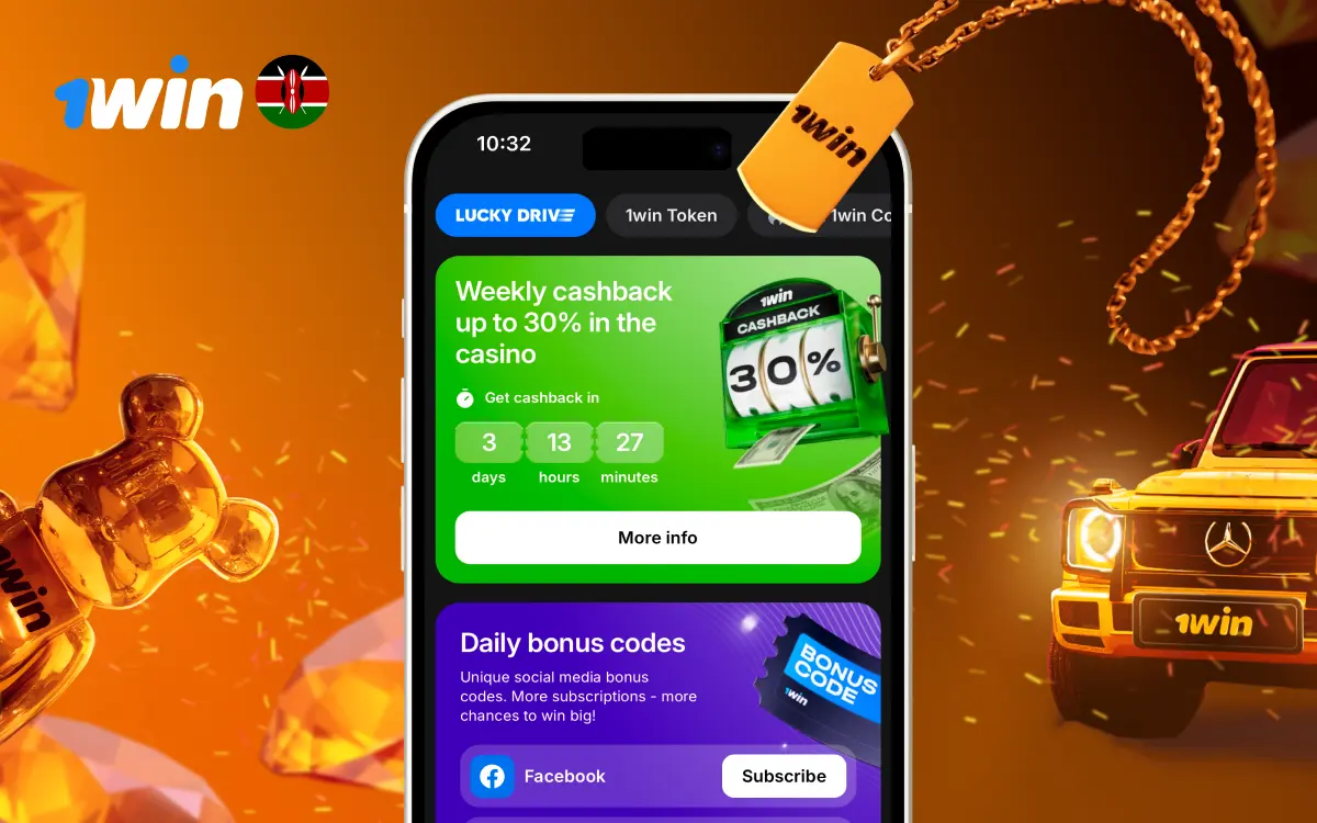 1win game lobby showcasing bonus offers and promo codes