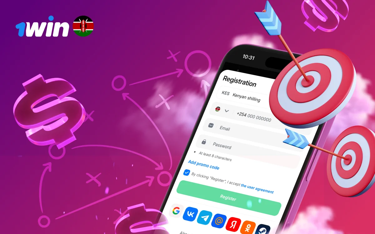 1win account registration form step by step process